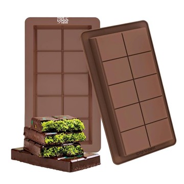 10 Capacity Silicone Rectangle Chocolate Bar Mold